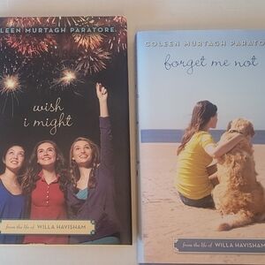 2 Books COLEEN MURTAGH PARATORE "Wish I Might" "Forget Me Not" Hrdbck Dst Covrs